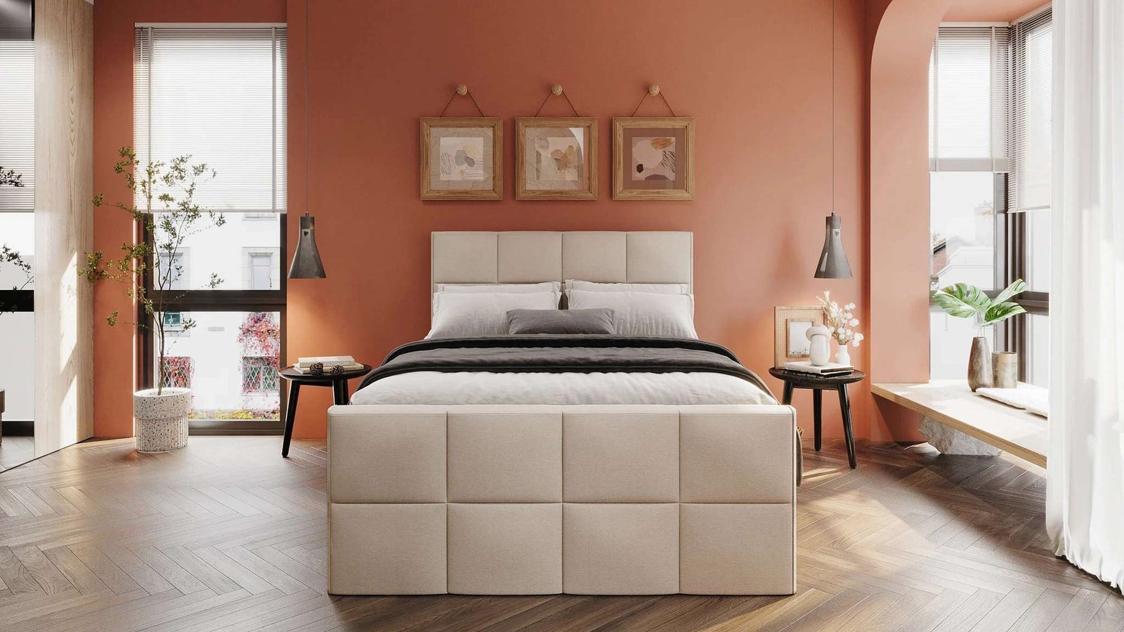 Boxspring Maurik Voor aanzicht