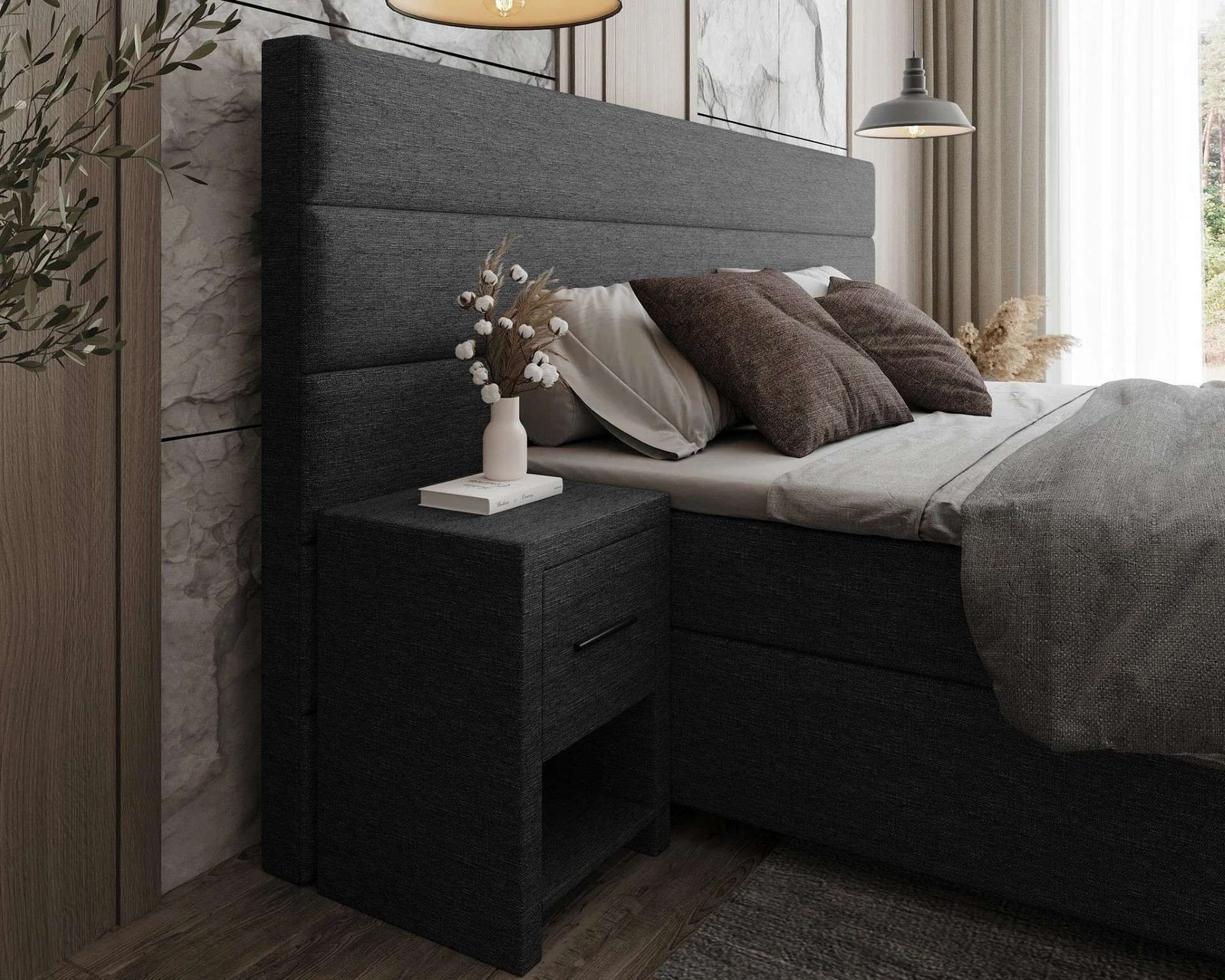 Elektrische Boxspring Uchelen zijaanzicht zoom