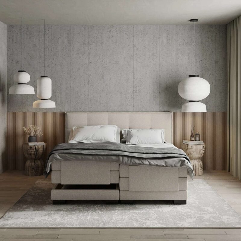 Elektrische Boxspring Uchelen Vooraanzicht